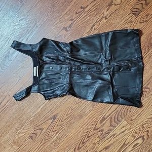 Urban Outfitters Pleather Button-down Dress size 0
